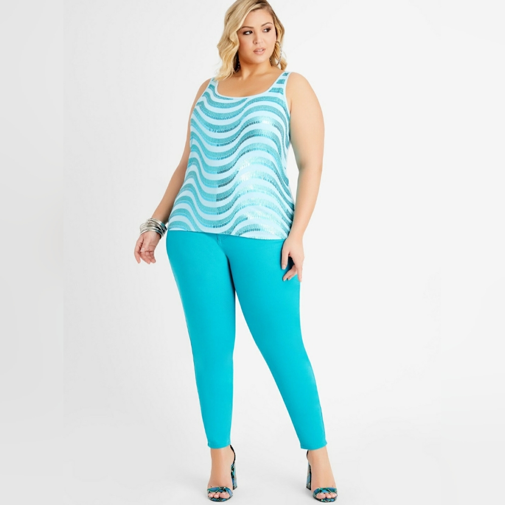 Ashley Stewart's Denim High Waist Skinny Jean